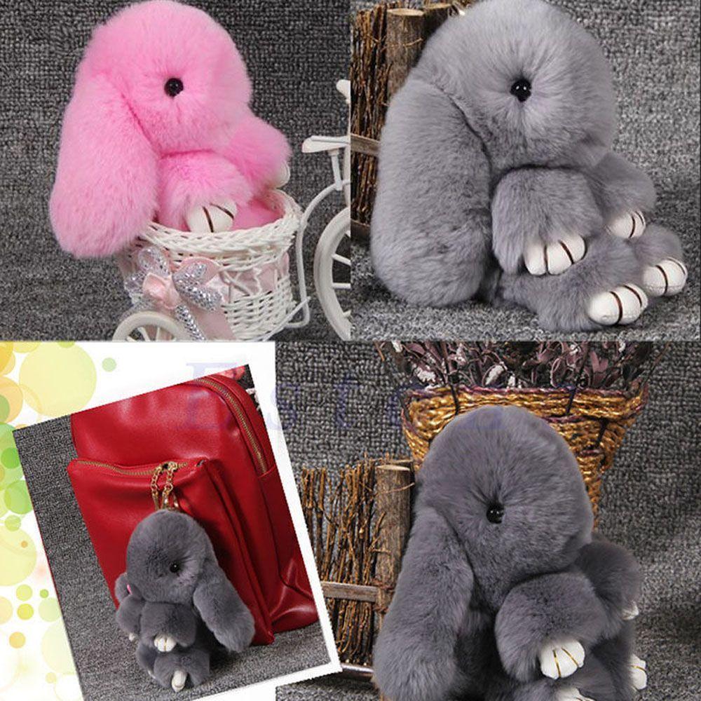 Charm Doll Gift Bag Pendant Plush Bunny Toy Rex Rabbit Fur Key Chain