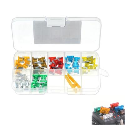 BOOHUQICH Flachsicherungssatz, Stromentnahme, Mini-Flachsicherung, Autosicherung, Elektrisch notwendig,