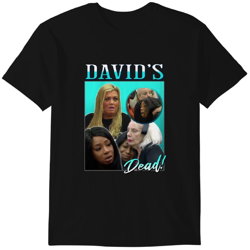 

Дэвид мертв, Смешная унисекс футболка «Большой брат», Мем «Дэвид мертв», Футболка-посвящение, Смешная футболка с мемом в подарок, Телевизионный юмор, Футболка «Большой брат», Классическая футболка 4XL
