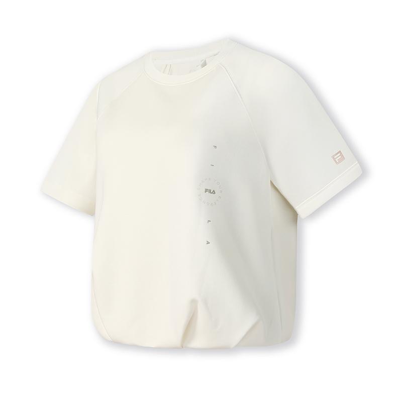 New FILA Fitness T Shirts Women's Heron White A11W531116FWT