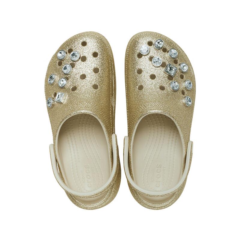 CROCS Classic Shimmering Diamond Cloud Clogs