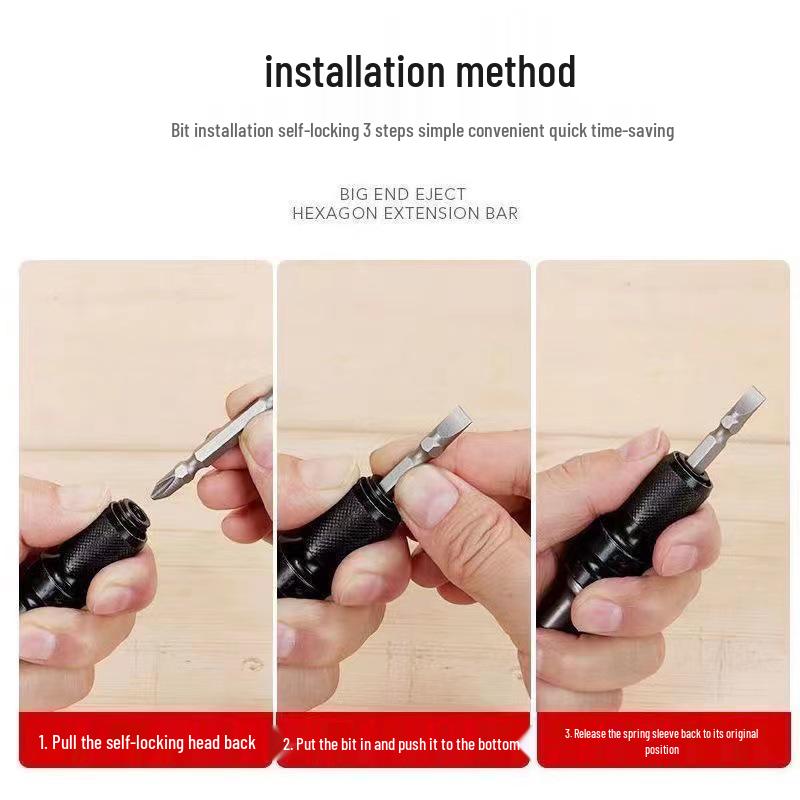 Electric Wrench Air Gun 1/2" To 1/4" Hex Socket Converter