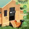 Automatic Chicken Coop Door Solar Powered with LCD Display, Automatic Chicken Door with Timer & Light Sensor - Remote Control