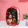 1Pcs Christmas Bathtub Santa Pop-Up Laundry Hamper Expandable Mesh Hamper Basket for Room Bedroom Bathroom Organization Contemporary Storage