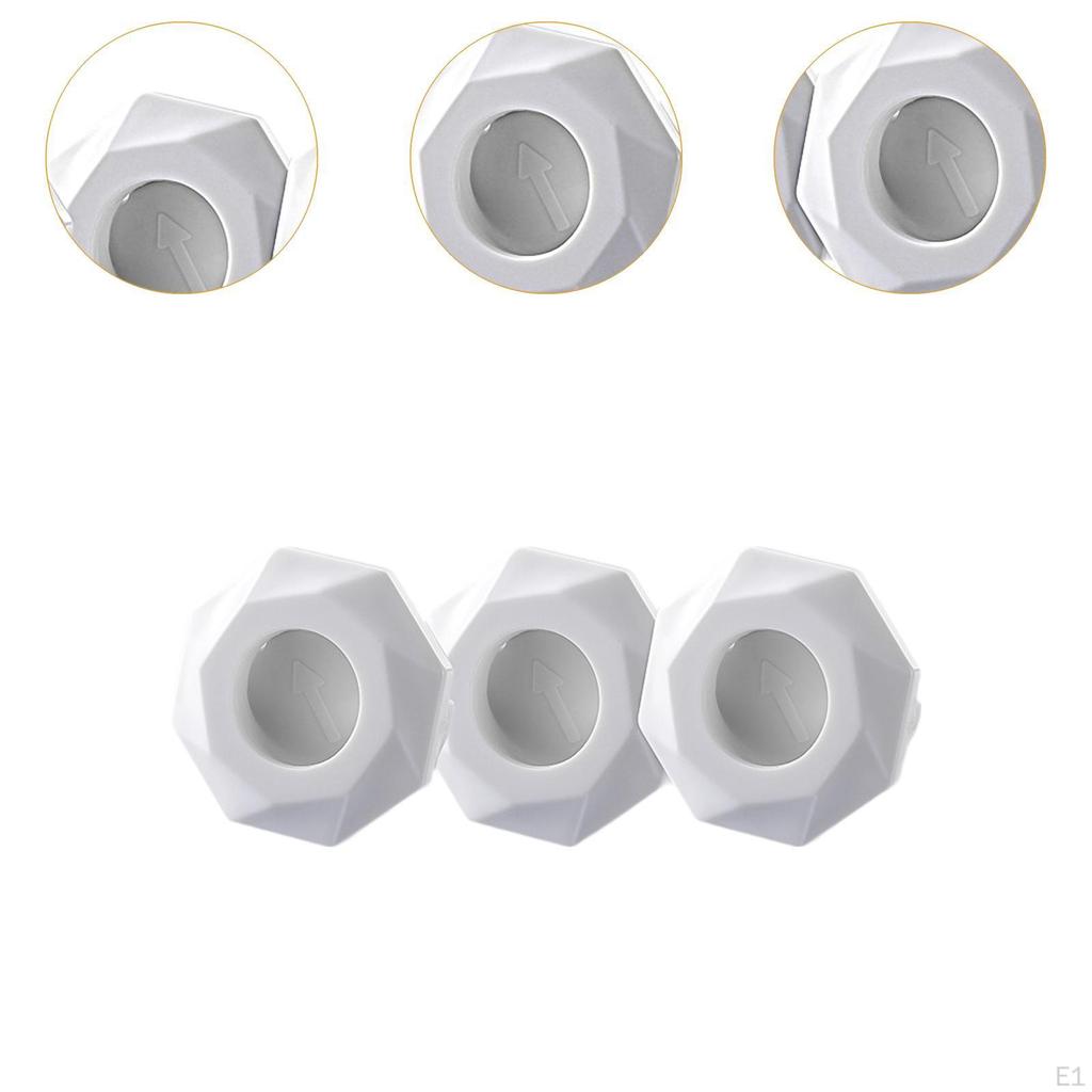 3 Pieces Sink Overflow Cover Basin Trim Practical Creative Remplacement Round Caps Insert in Hole
