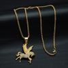Street Diamond Fashion Mythical Pegasus Pendant Pegasus Alloy Necklace