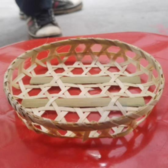 Bamboo Basket Snack Tray: Ice Decoration, Milk Tofu, Dim Sum, Cherry Blossom Dessert Holder