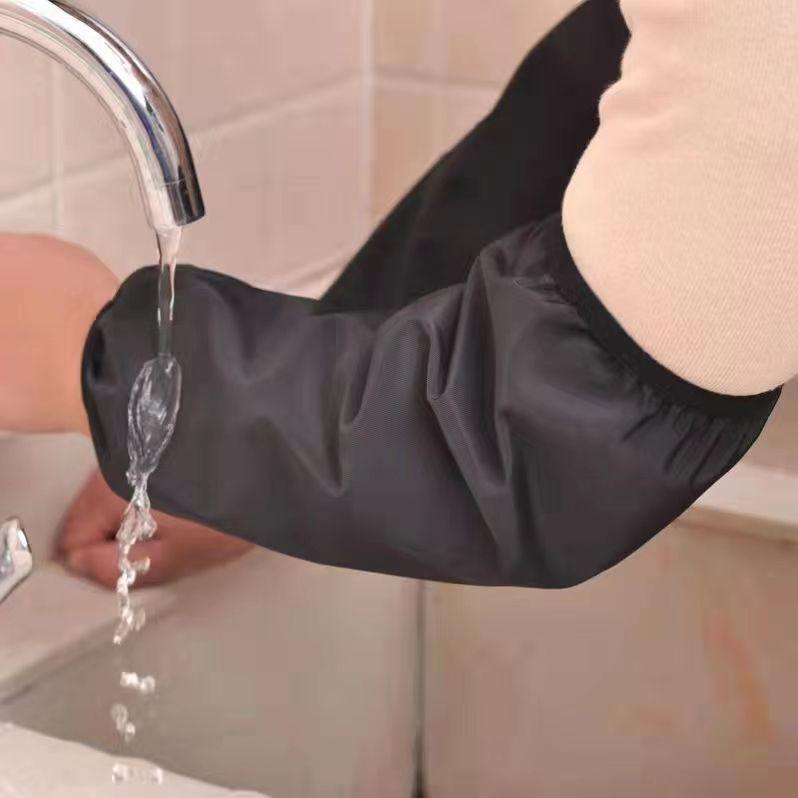 Unisex Waterproof Oil-Proof Black Arm Sleeves: Durable, Dirt-Resistant Protection for Work and Daily Use