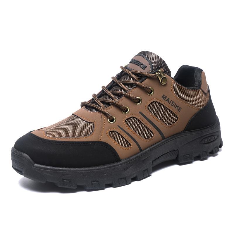 Mountaineering Men's Shoes New Outdoor Round Head Flat Heel Labor Insurance Shoes Casual Trend Warm Comfortable Cold Sticky Mountaineering Shoes