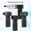 High-Speed Brushless Motor Fan for Snow and Dust Removal - Handheld, Lithium Battery-Powered for Outdoor and Gaming Use.