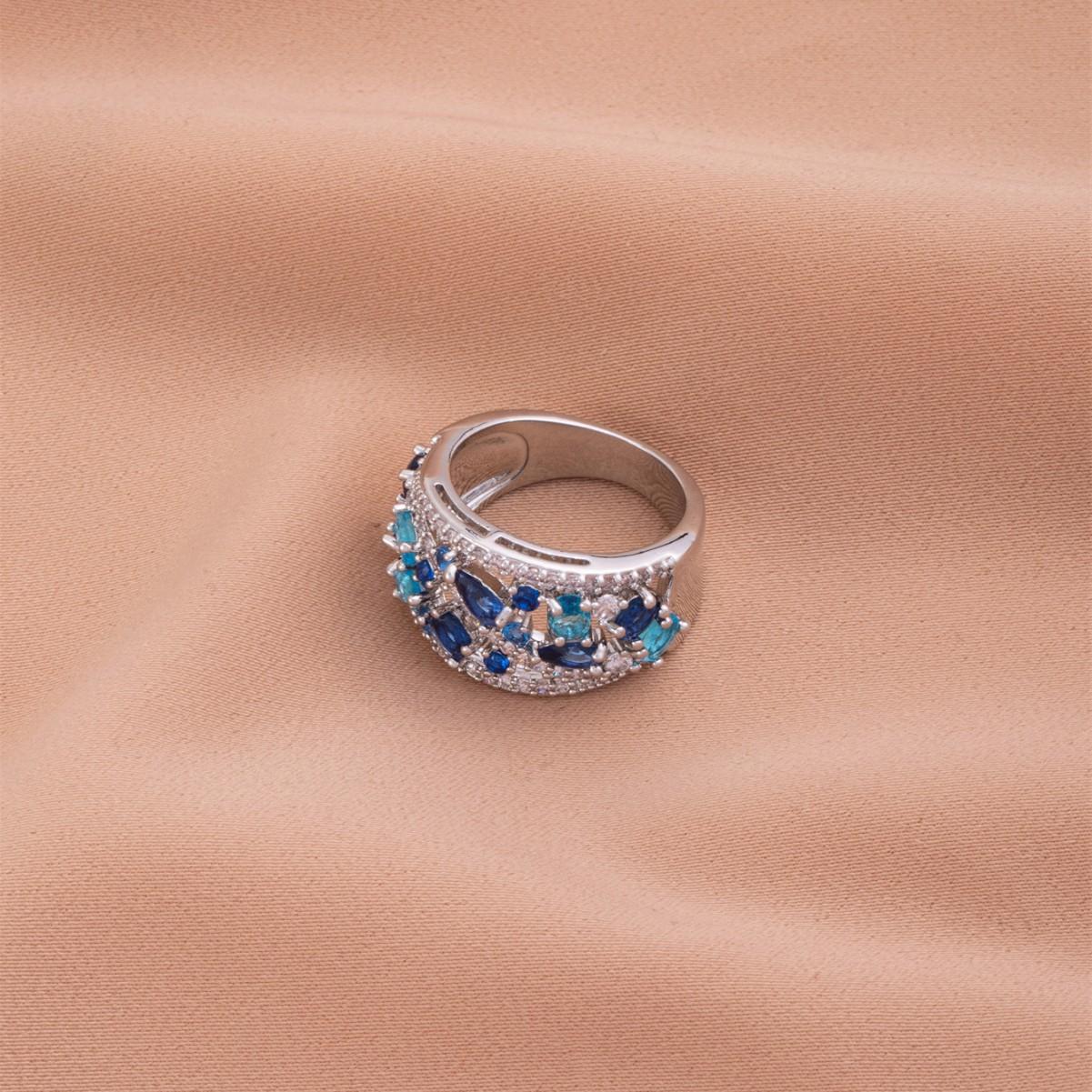 

Роскошное женское кольцо с синим цирконием, модное серебряное кольцо для помолвки, милое свадебное украшение для невесты, подарок для женщин 10 синий