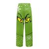 Men's Knitted Fashion Print Pocket Casual Pants Pajama Pants
