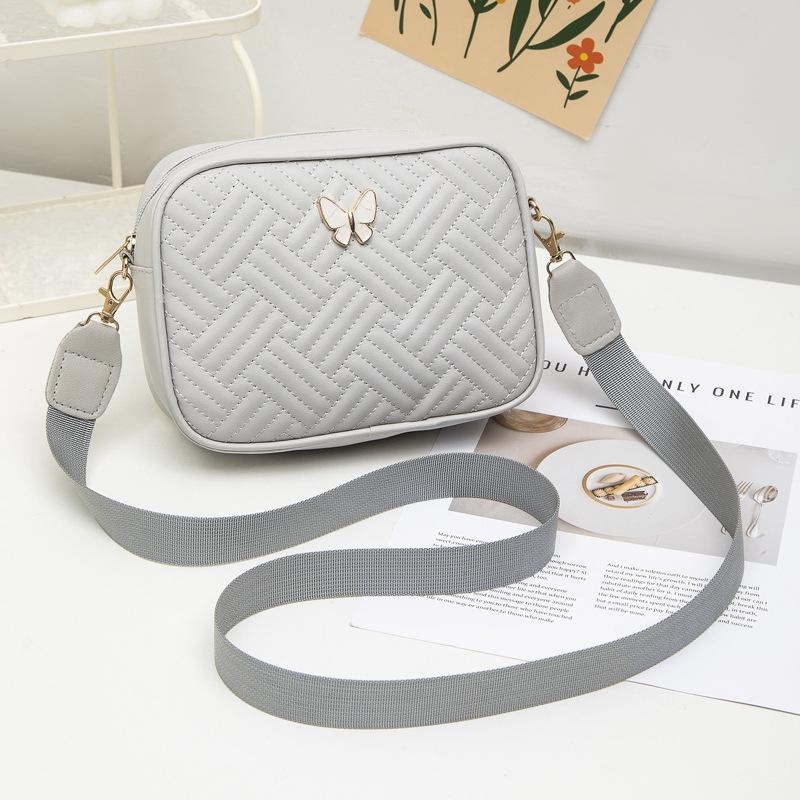 Embroidery new casual fashion quilting embroidery commuter messenger bag small lis shoulder bag