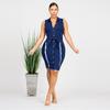 Women's European-American Mid-Length Slimming Distressed Denim Dress