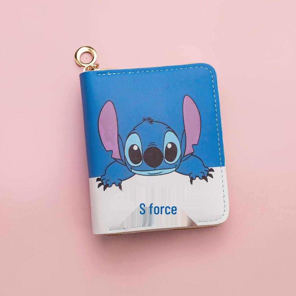 European & American Style Cartoon PU Wallet: Student Zipper Coin Purse, ID & Card Holder
