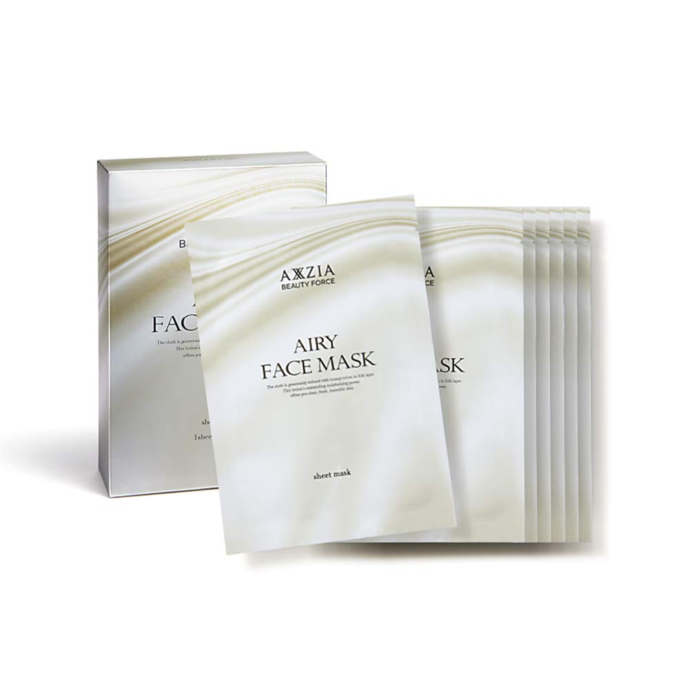 AXXZIA Beauty Force Airy Face Mask Sheet Face Mask (28 Sheets) Mask, Pack,