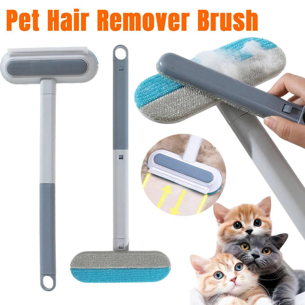 Pet Hair Remover Multifunctional Pet Hair Removal Brush Long Handle Dog Clothes Brush Lint Brush for Window Carpet Clothing