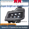 Compatible with Modified 6-Lens Laser Star Edition Headlight Assembly for Ouman GTL-C Supreme Edition