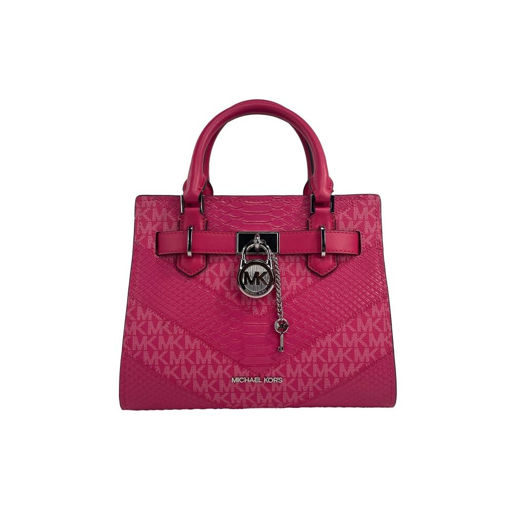 

Michael Kors Hamilton Маленькая розовая женская сумка через плечо, мульти