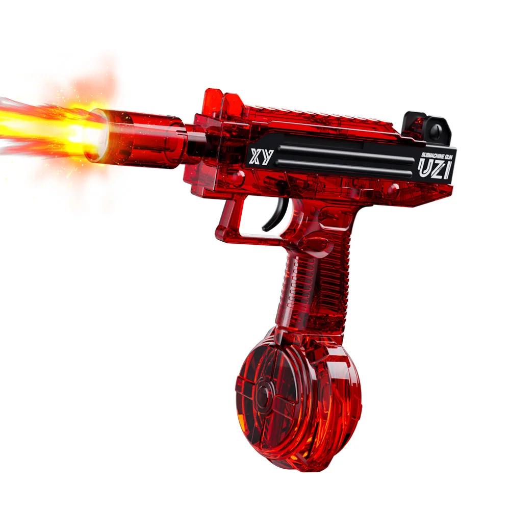 Brinquedos de Pistola de Água Elétrica Com Luz Efeitos de Chamas Borrifa Grande Capacidade Distância Super Forte Batalha de Água para Crianças e Adultos