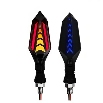 Motorrad LED Blinker, Satz von 4, Dauerlicht, Lauflicht-Blinker, 12 V,
