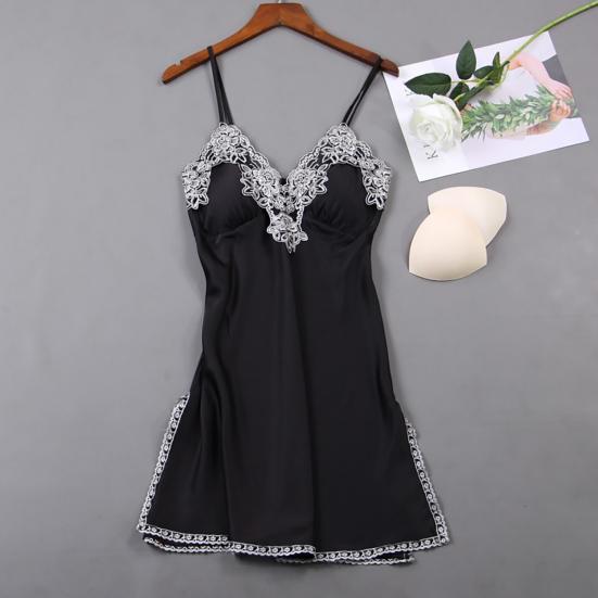 Camisola sem costas com fenda bainha feminina sexy roupa de dormir feminina vestido de verão