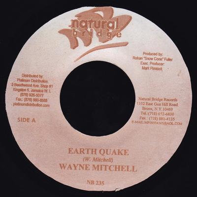 7inch Record WAYNE MITCHELL - Earth Quake NB235 Natural Bridge 2001 Jamaica Reggae, Ska & Dub Used