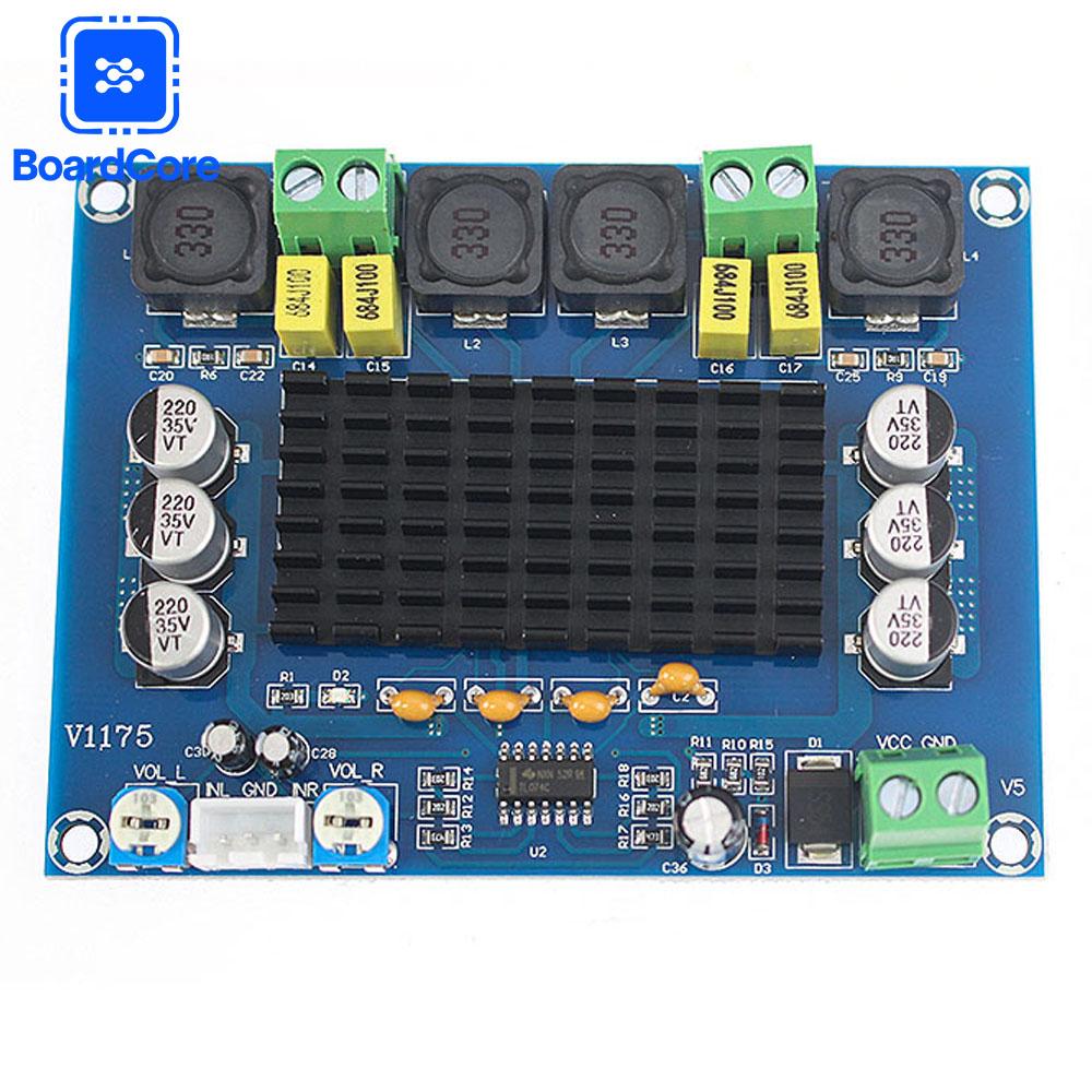 XH-M543 TPA3116D2 Class D Amplifier Board Module 2x120W Stereo Digital Audio Power Dual Channel Amplifier for Home Speaker DIY