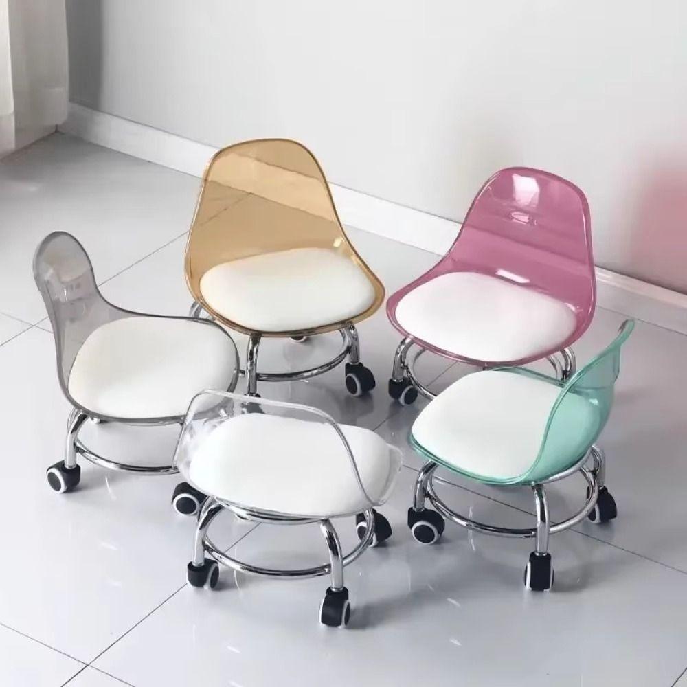 Acryl Niedriger Hocker Stiller Rollhocker Schuhwechselhocker Hocker Stuhl Rückenlehnenhocker Kinderzimmer Nutzung