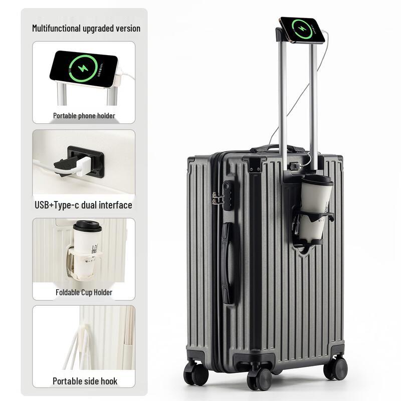 JOURHEY SHI Aluminum Frame Durable Travel Luggage