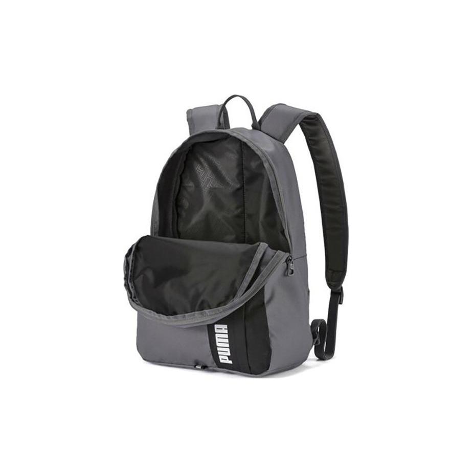 New PUMA Fabric Backpack Regular Unisex Gray Black Multicolor 076622-03