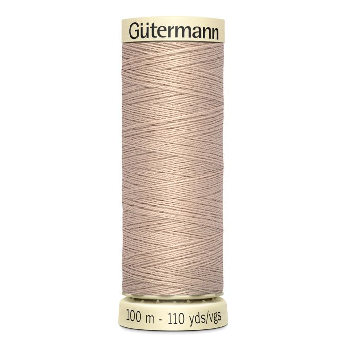 Fil à coudre 100% polyester Gutermann 1 Bobine - Att 121 - amande