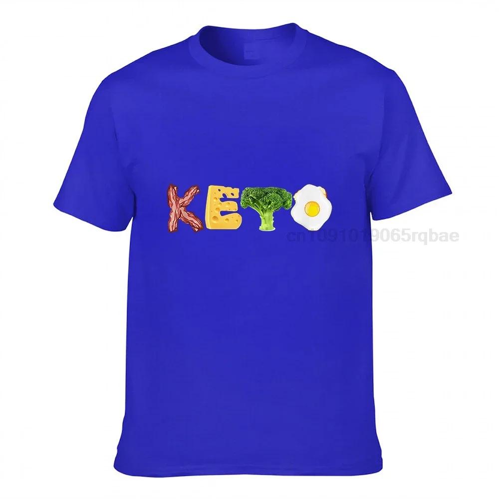 Keto Shirt Cool Funny Low Carb High Fat Diet Tee Gift Cotton Unisex Top Tshirts Casual Tops Tees New Arrival Design