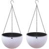 Hanging Planter & Baskets, Hanging Pots for Plants Indoor, 2PCS 6.5" Self Watering Hanging Planter, Hydroponics/Soil Culture Hanging Flower Pot with