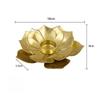 Creative Home Decor Metal Lotus Candlestick Aromatherapy Candle Stand Candle Tray Candle Cup Personalized Ornament Handicraft