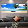 Landscape Tropical Sea Beach Canvas Painting Palm Tree Posters And Prints Wall Art Pictures Living Room Home Decor No Frame