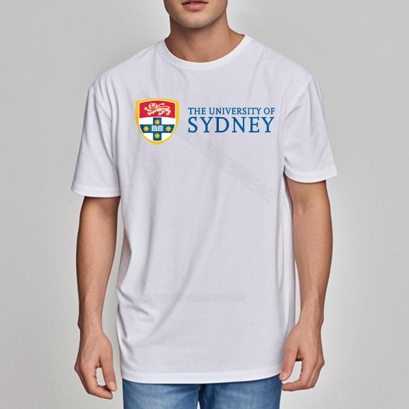 Funny tshirt Daily Wear Unisexs Tshirt University Of Sydney Logo Printed Workout Round Neck Tee Anime New Teeshirts Summer