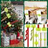 Christmas Cabinet Ribbon Bow Green Velvet Hanging Ornament Cabinet Door Decoration Holiday Big Bow