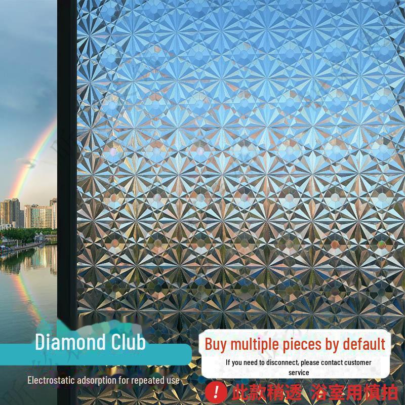 Nordic Privacy Frosted Window Film: Light-Transmitting & Anti-Peeping for Household and Bathroom Glass