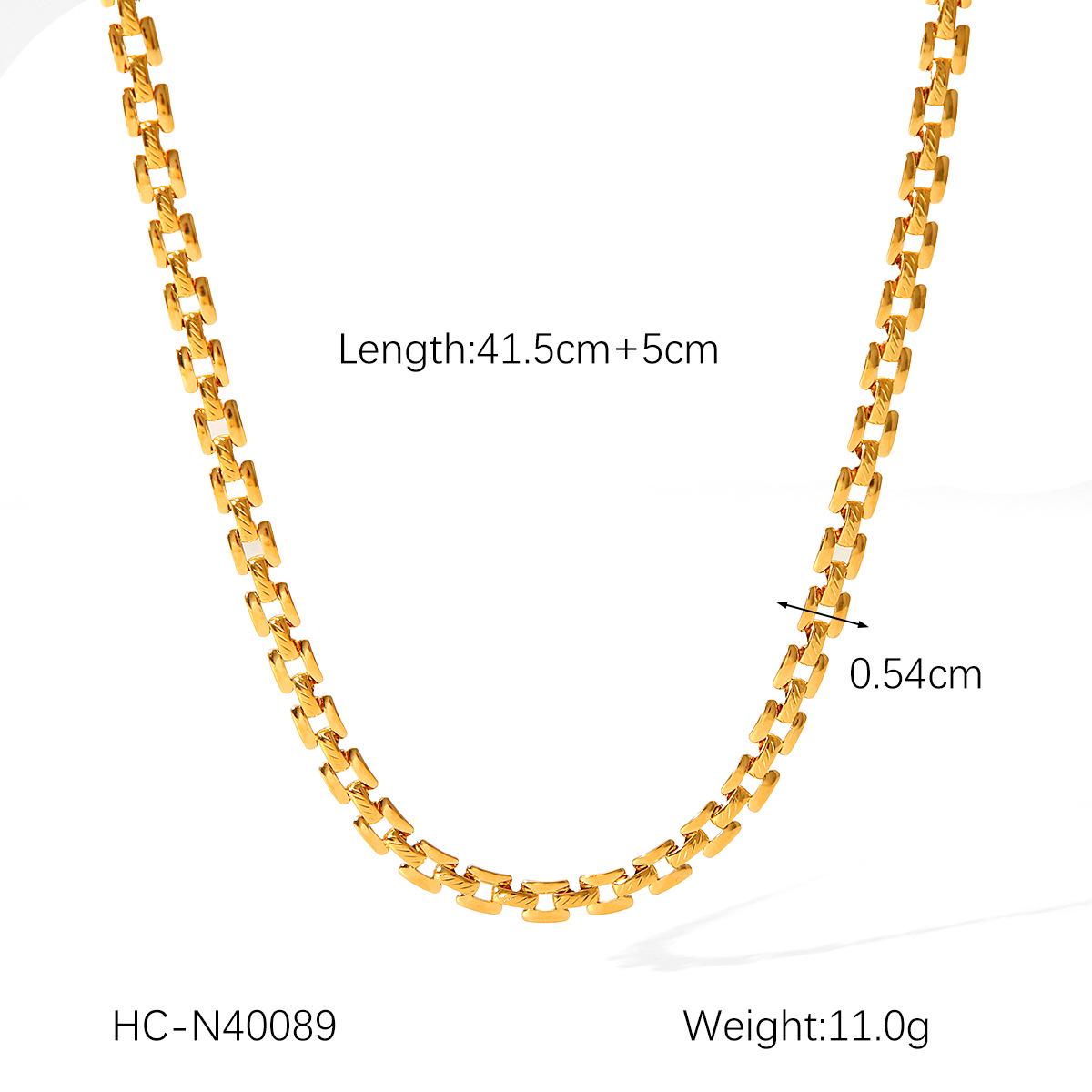 

Европейский и американский INS стиль Женское ожерелье-чокер из титановой стали в стиле хип-хоп - Модное, не выцветающее