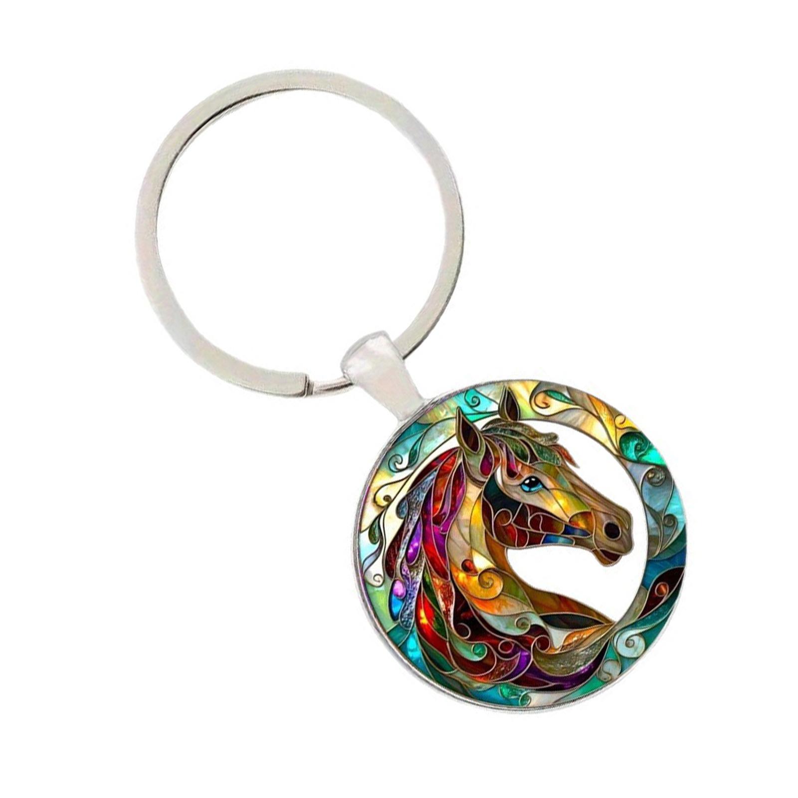 

Versatile Horse Design Keychain for Bag Charm Key Accessories and Decorative Items Key Holder Accessory 1