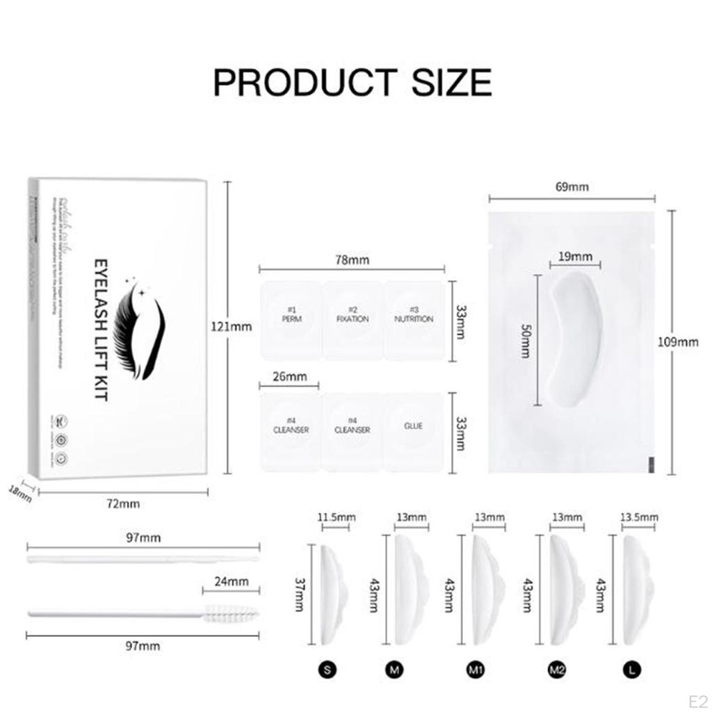 Eyelash Cold Perm Set Professional Lash Curling Lifting Easy To Use Accessory Lift Perming for Party