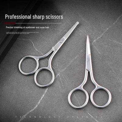 Set de Tijeras para Recortar Nariz y Cejas para Hombre - Punta Redonda, Recortadora Manual para Vello Nasal y Cejas