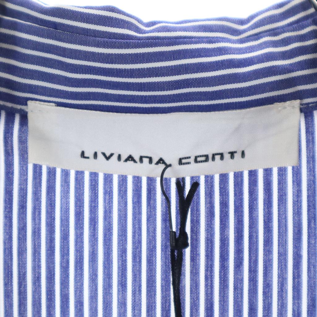 unused LIVIANA CONTI made in Italy Striped Pattern Long sleeve Shirt dress Women Used