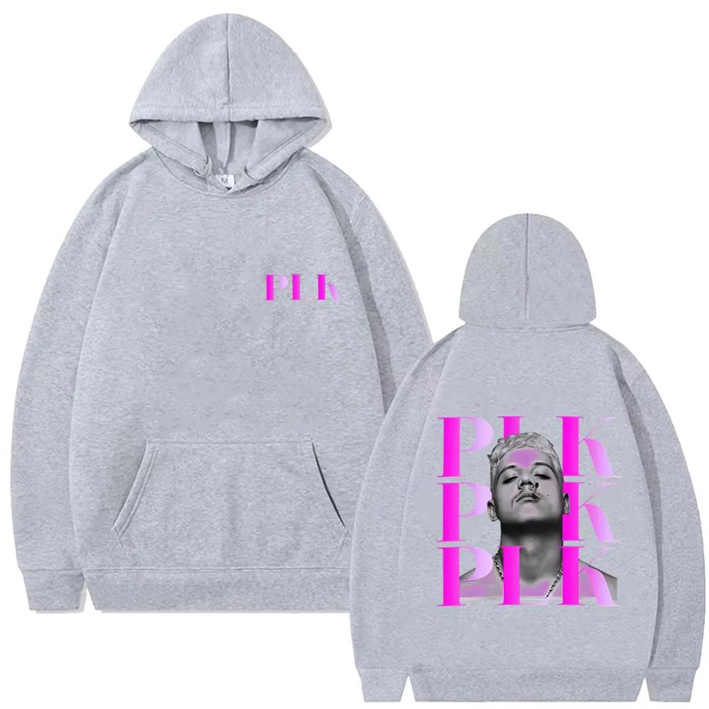 Felpe con Grafica del Viso del Rapper Plk Uomo Donna Moda Musica Pop Tuta Uomo Felpa con Cappuccio Pullover Casual Felpa