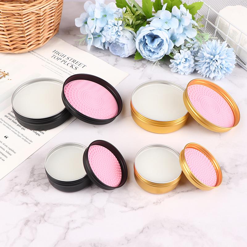 2In1 Silicone Makeup Brush Cleaner Soap Pad Washing Scrubber Board Cleaner Bowl