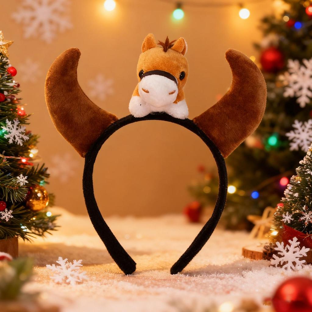 Cosplay Tierstirnbänder Lustig Niedlich Haarreif Kopfschmuck Tier Cosplay Kostüm Kopfschmuck für Weihnachten Karneval Themenparty