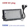 Latest 50/100/200/300W Floodlights 365nm UV Curing Light Fluorescent Party Stage Theater Purple Light LED Atmosphere Floodlight