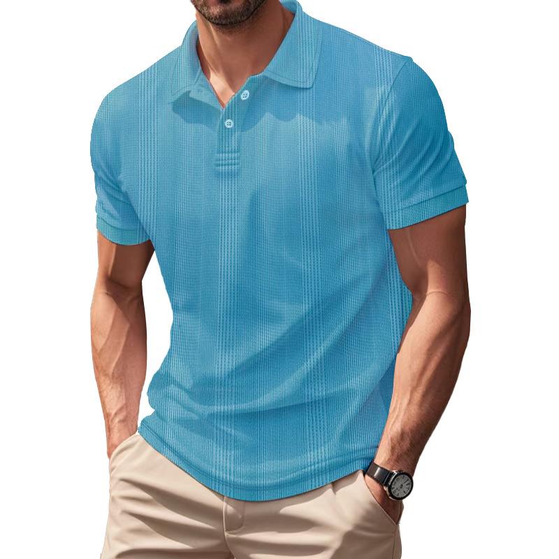 Sommer Herren Kurzarm Poloshirts Golfshirts Mode Business Casual Herren Tops T-Shirts Polo