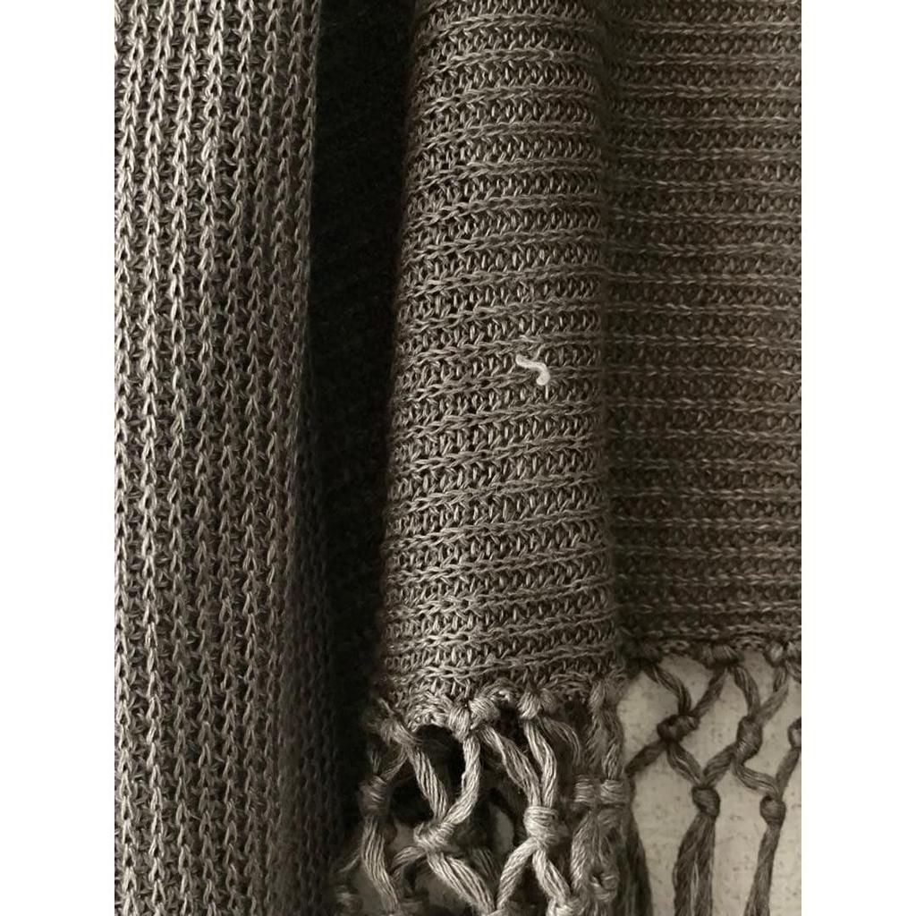 Used Deuxieme Classe Linen Fringe Cardigan Long Knit